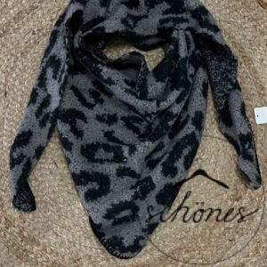 Dreiecksschal Leo „grau“