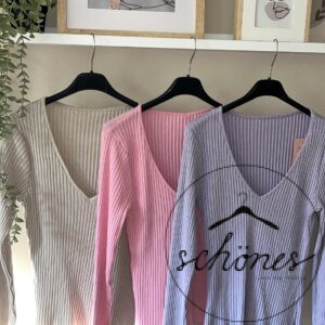 Langarmshirt gerippt