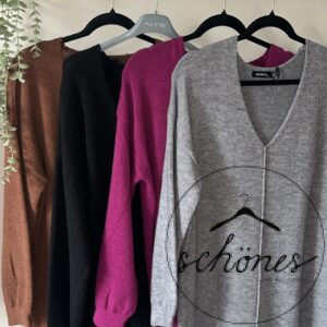 Strickkleid V-Ausschnitt