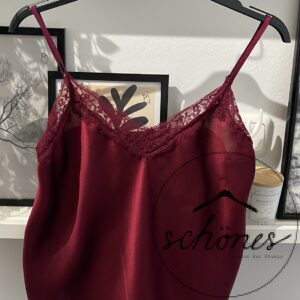 Spitzen Top Bordeaux