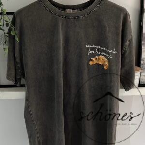 T-Shirt „le Croissant“ Grau