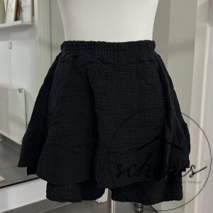 Musselin Hosenrock schwarz