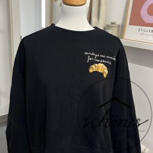 Pullover Croissant schwarz