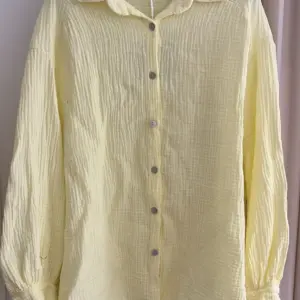 Musselin Bluse Gelb