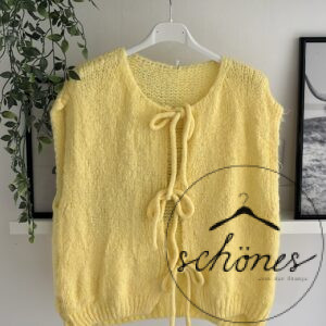 Cardigan Weste Gelb