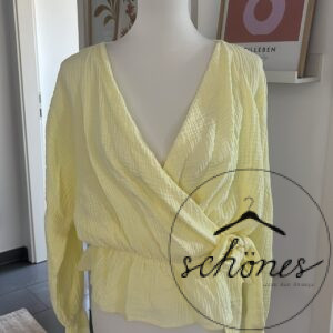 Musselin Wickeloptik Helles Gelb