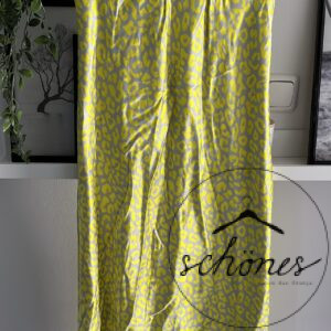 Viskose Rock Leo Print Gelb/Beige