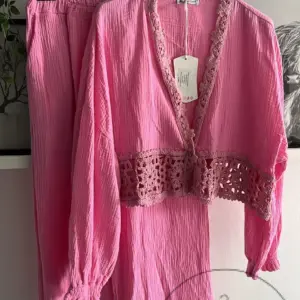 Zweiteiler Musselin Pink