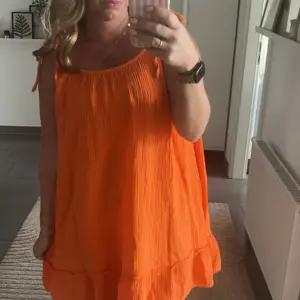 Musselin Kleid Orange