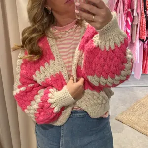 Cardigan Lynn Creme/Pink