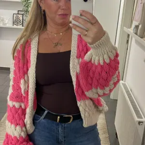 Cardigan Creme/Pink