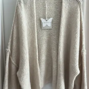 Cardigan offen Creme
