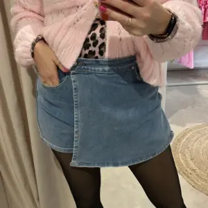 Hosenrock Skort Jeans Blau