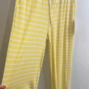 Hose gestreift Gelb/Weiß