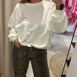 Sweatshirt ICE COFFEE Weiß/Rosa