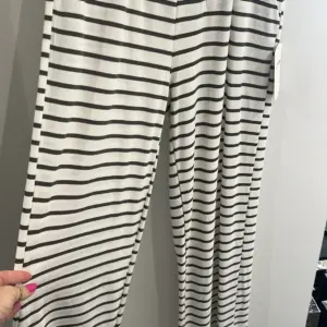 Hose gestreift Weiß/Khaki