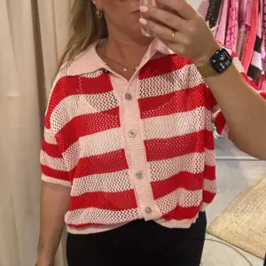 Strick Bluse Rosa/Rot