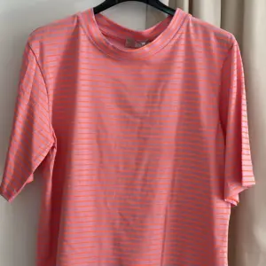 T-Shirt gestreift Rosa/Orange
