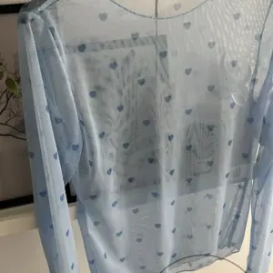 Mesh Shirt Herz Blau