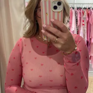 Mesh Shirt Herz Pink