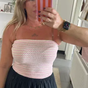 Bandeaux Top Strick Rosa