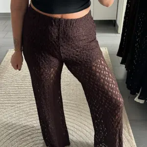 Strickhose Braun