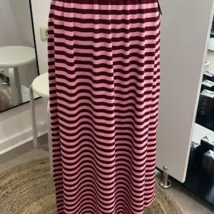 Sweat Rock Midi gestreift Rosa/Bordeaux