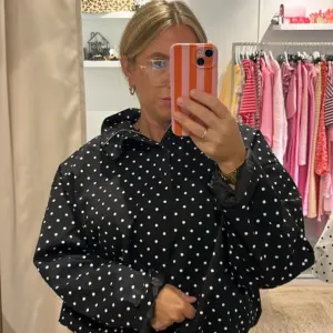 Jacke Polka Dots Schwarz